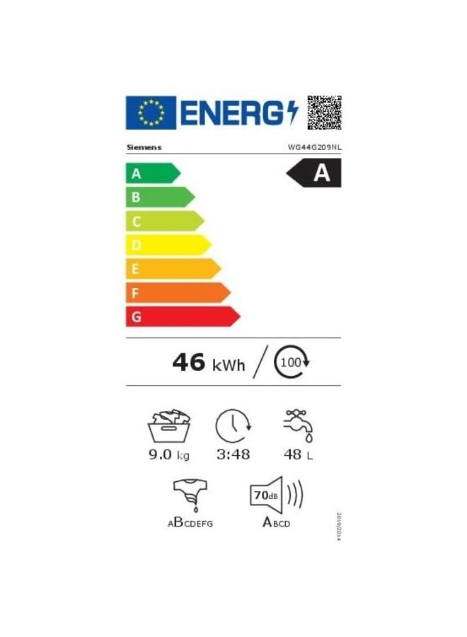 Siemens WG44G209NL wasmachine ExtraKlasse