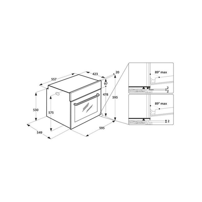 Privileg ( Bauknecht ) Privileg PBWR6 OP8V2 IN inbouw oven Pyrolyse