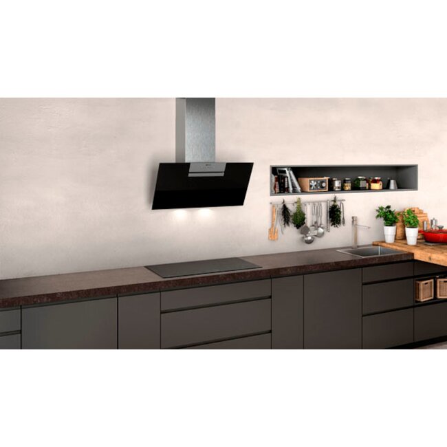 Neff D85IEE1S0 afzuigkap | Diagonaal | 80 cm  | Zwart RVS