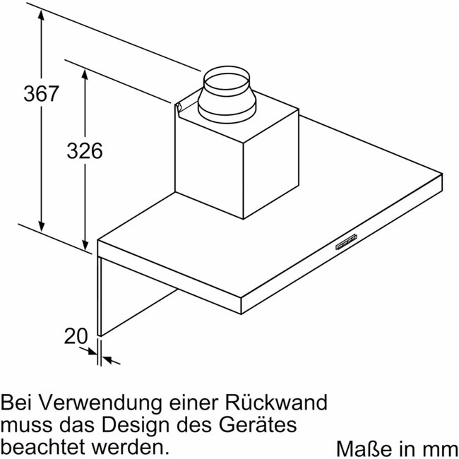 Bosch DWB67IM50 wandschouw afzuigkap 720 m3
