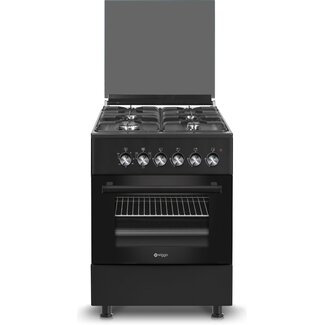 Wiggo Wiggo WO-E603R(BB) Serie 3 gasfornuis 60 cm Zwart Wiggo Wiggo WO-E603R(BB) Serie 3 gasfornuis 60 cm Zwart