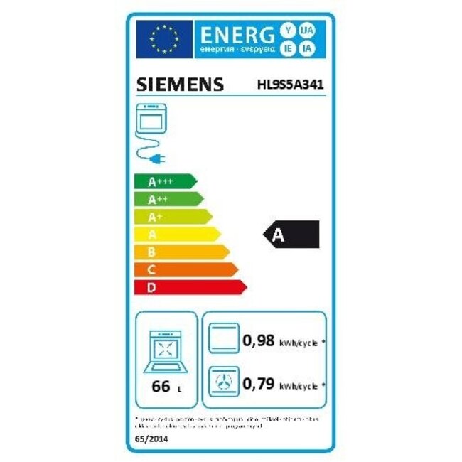 Siemens HL9S5A341 inductie fornuis Zwart