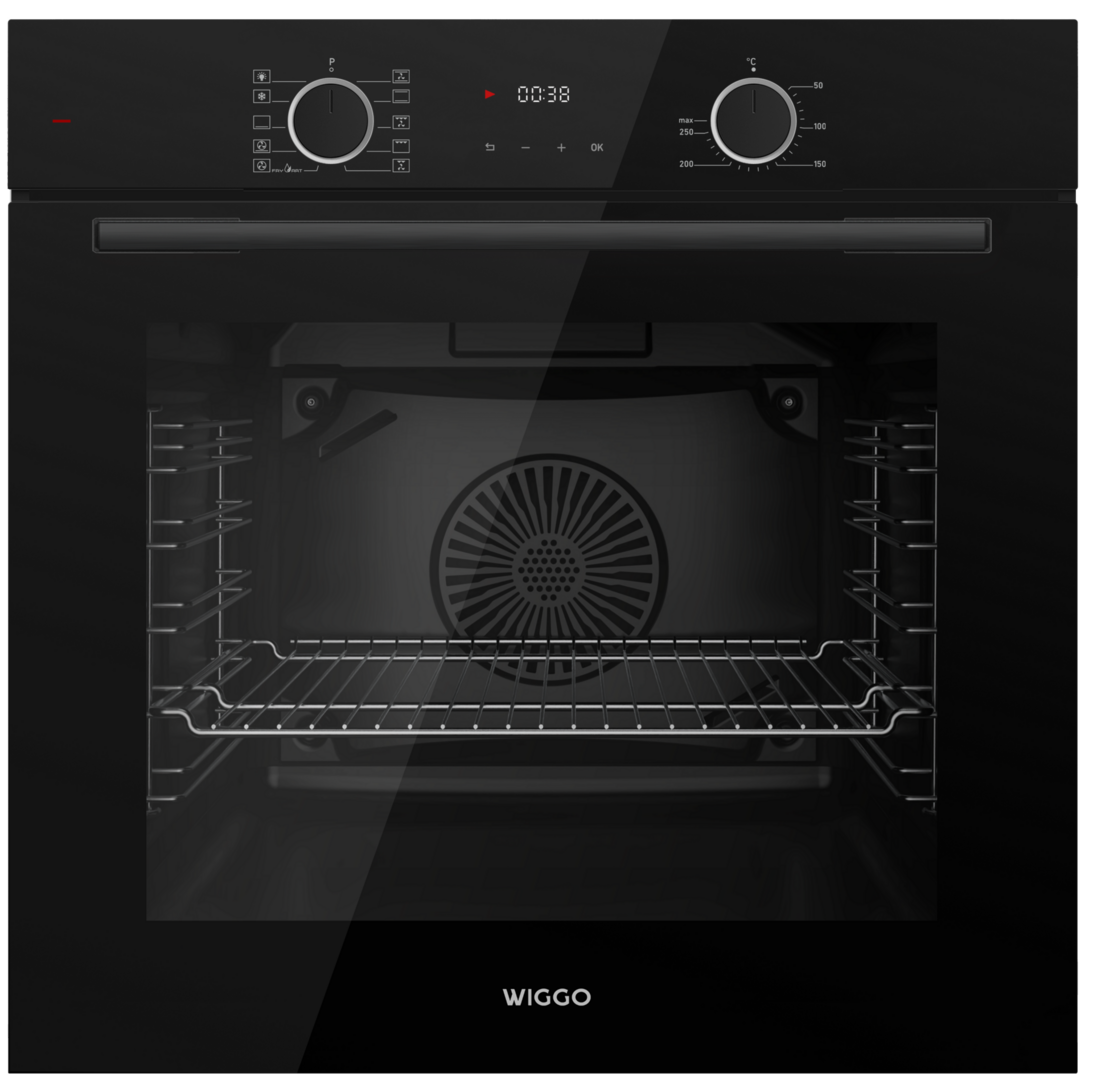 ik zal sterk zijn Verstikkend Speels Wiggo WO-BFA610(B) - Inbouw oven - Zwart AirFry - Hermans Trading Witgoed  Outlet