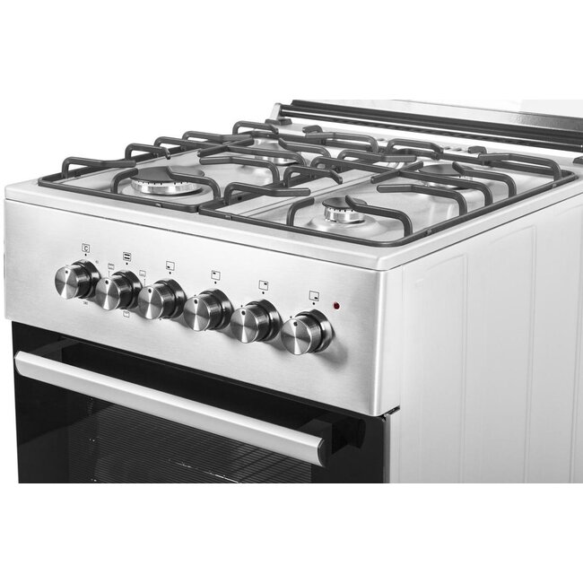 Wiggo WO-E603R(XX) gasfornuis RvS