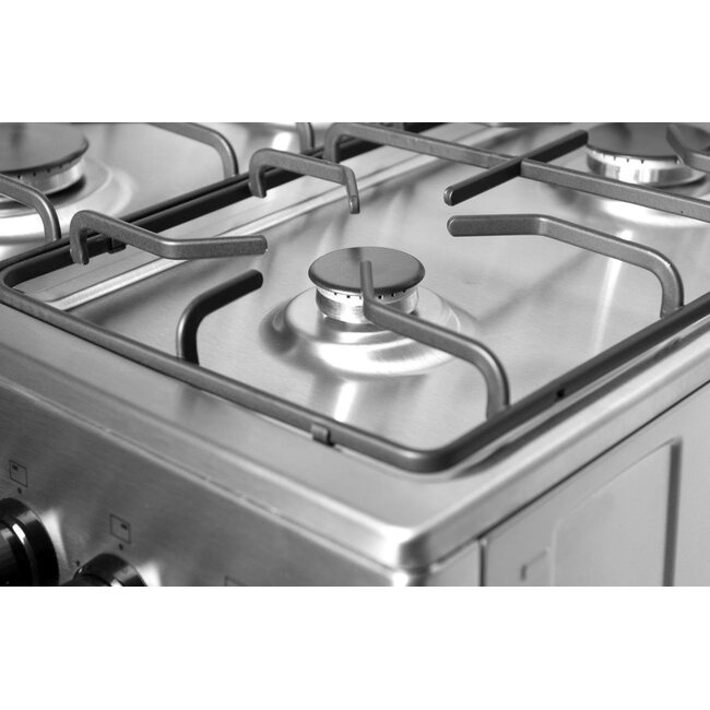 Wiggo WO-E603R(XX) gasfornuis RvS