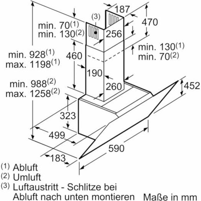 Siemens   LC67KHM10 | Afzuigkap schuin | 60 cm