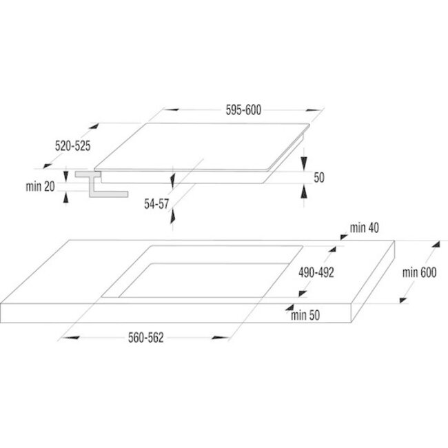 Gorenje  ECT 643 BSCOT keramische kookplaat