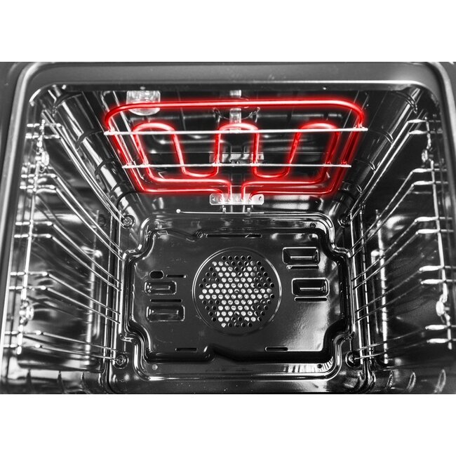 Wiggo WO-E605R(BX) Serie 5 - Gasfornuis - Zwart Rvs