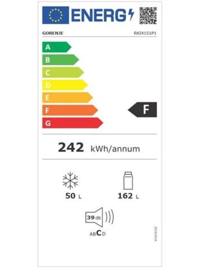 Gorenje RKI4151P1 inbouw koelvriescombinatie 145 cm