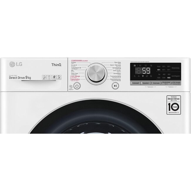 LG F4V709P1E wasmachine 9 kg