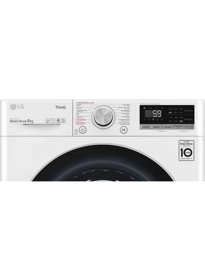 LG F4V709P1E wasmachine 9 kg