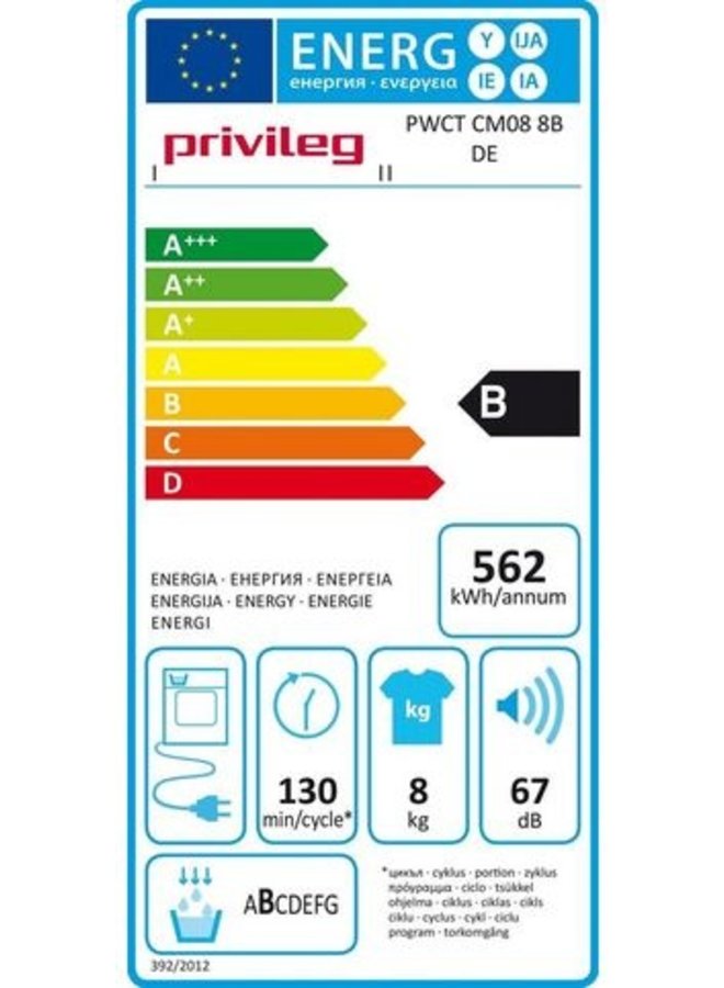 Privileg PWCT CM08 8B DE Condensdroger