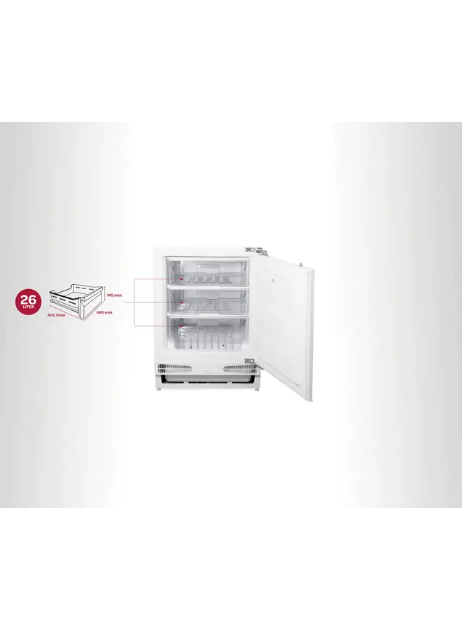 Inventum IVR0821D | Onderbouw vrieskast | 82 cm