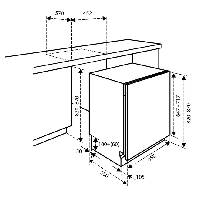 Inventum IVW4508A inbouw vaatwasser  45 cm
