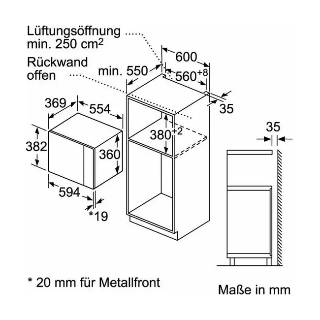 Neff HLAWD53N0 inbouw magnetron