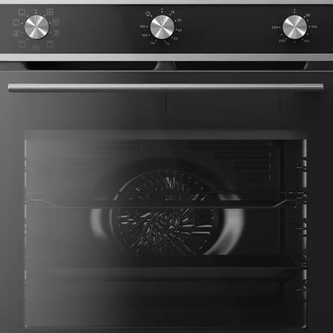 Inventum IOH6072RK | Inbouw oven | Zwart RVS | 60 cm | 72 liter