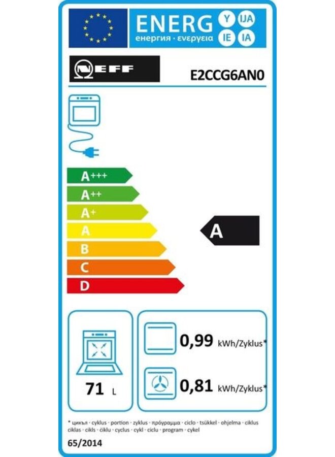 Neff XE4P oven met keramische koekplaat set