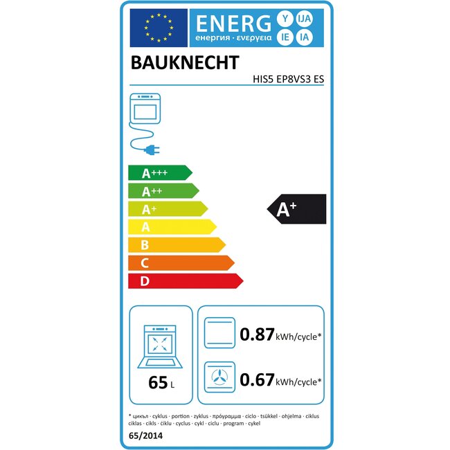 Bauknecht HEKO PYRO 8830S inbouw oven met keramische kookplaat set