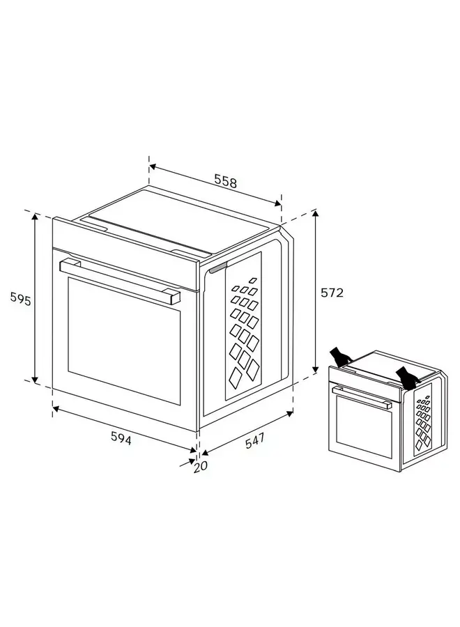 Beko BBIS13400XMSE inbouw oven