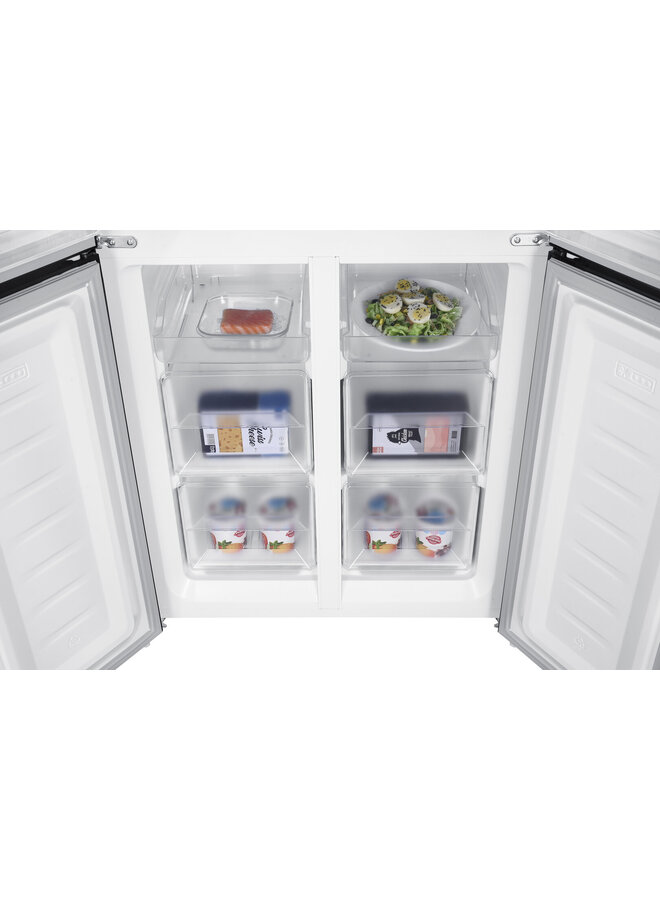 Wiggo WR-MD18DX Amerikaanse koelkast 4-deurs