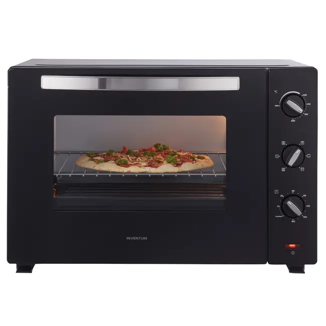 Inventum OV607B vrijstaande oven | Hetelucht | Draaispit | Zwart