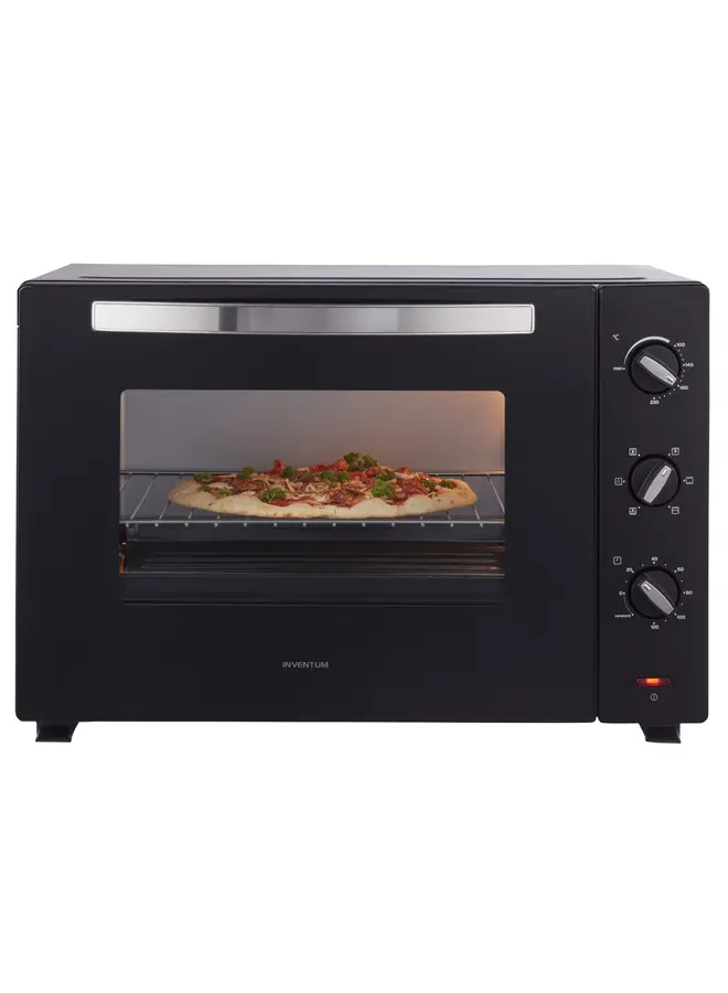 OV607B vrijstaande oven | Hetelucht | Draaispit | Zwart