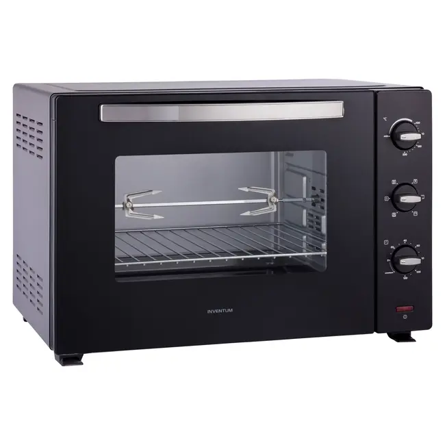 Inventum OV607B vrijstaande oven | Hetelucht | Draaispit | Zwart