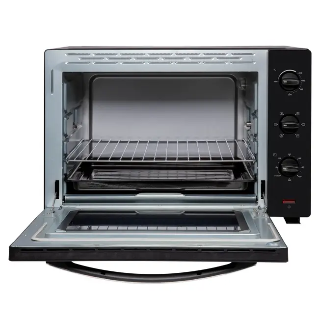 Inventum OV607B vrijstaande oven | Hetelucht | Draaispit | Zwart