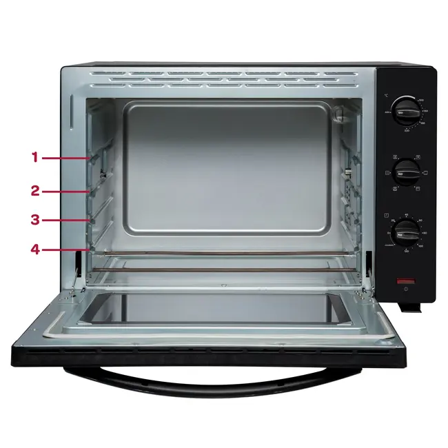 Inventum OV607B vrijstaande oven | Hetelucht | Draaispit | Zwart