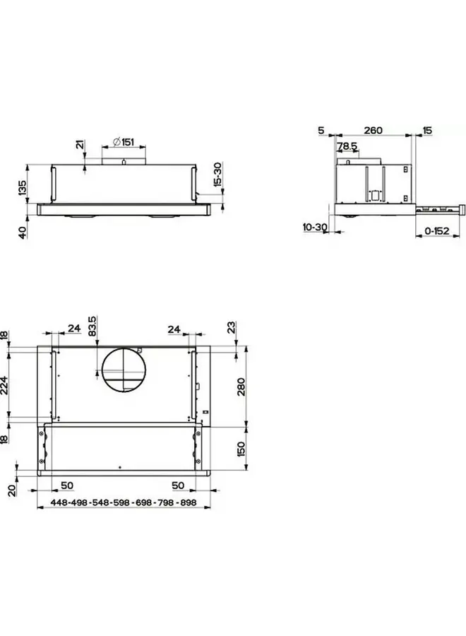 Beko  CTB 6250 XH Vlakscherm afzuigkap | 60 cm