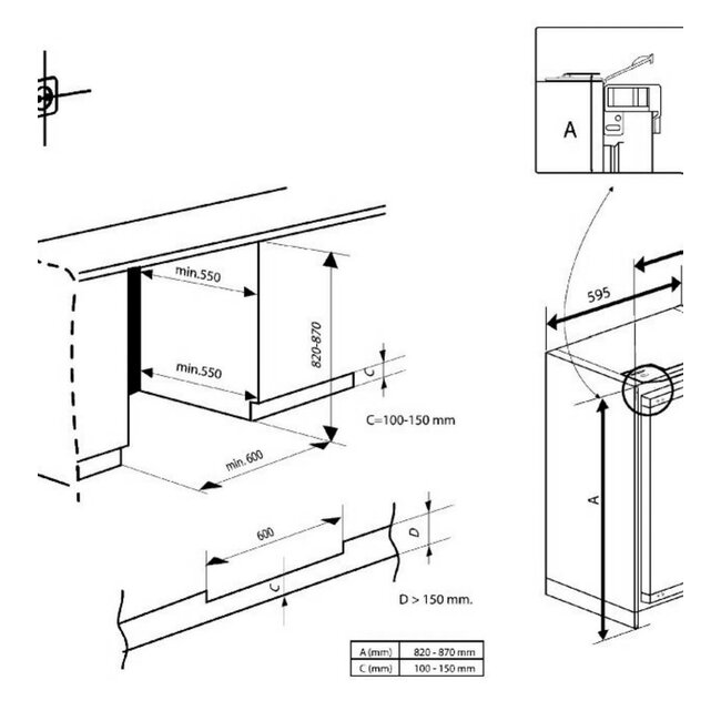 Beko BU1103N onderbouw koelkast