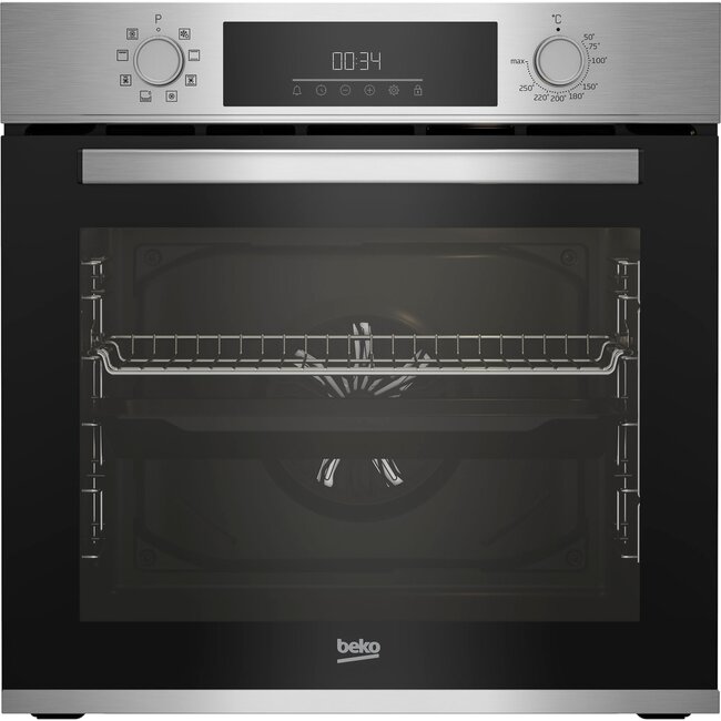 Beko BBSM12340X inbouw oven met gratis inductiekookplaat