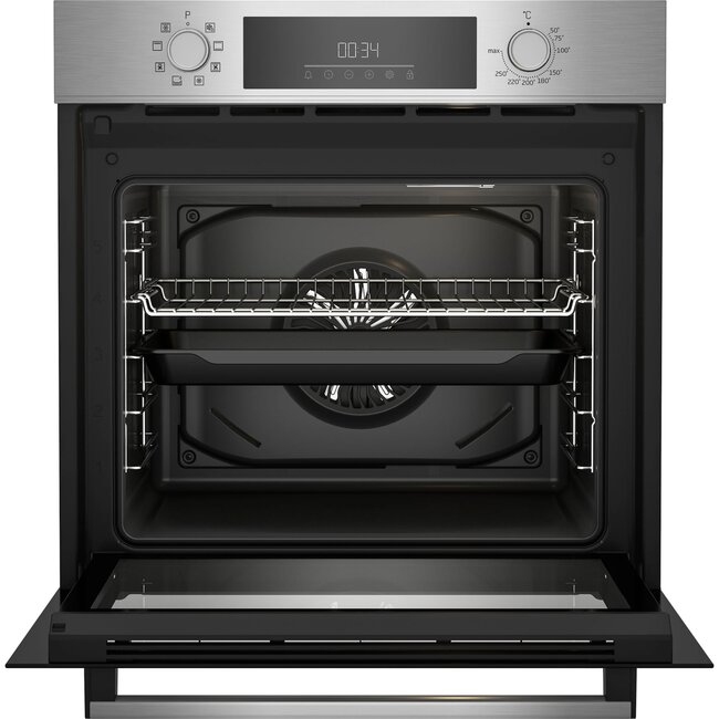 Beko BBSM12340X inbouw oven met gratis inductiekookplaat