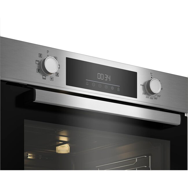 Beko BBSM12340X inbouw oven met gratis inductiekookplaat