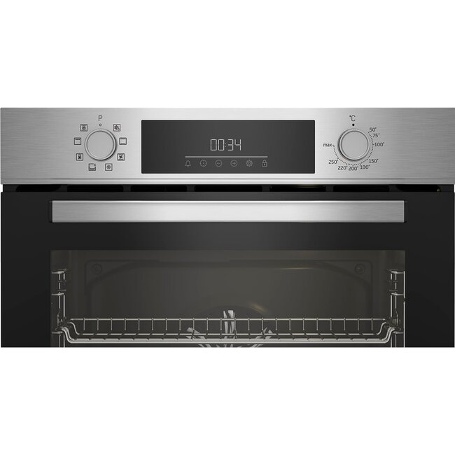 Beko BBSM12340X inbouw oven met gratis inductiekookplaat