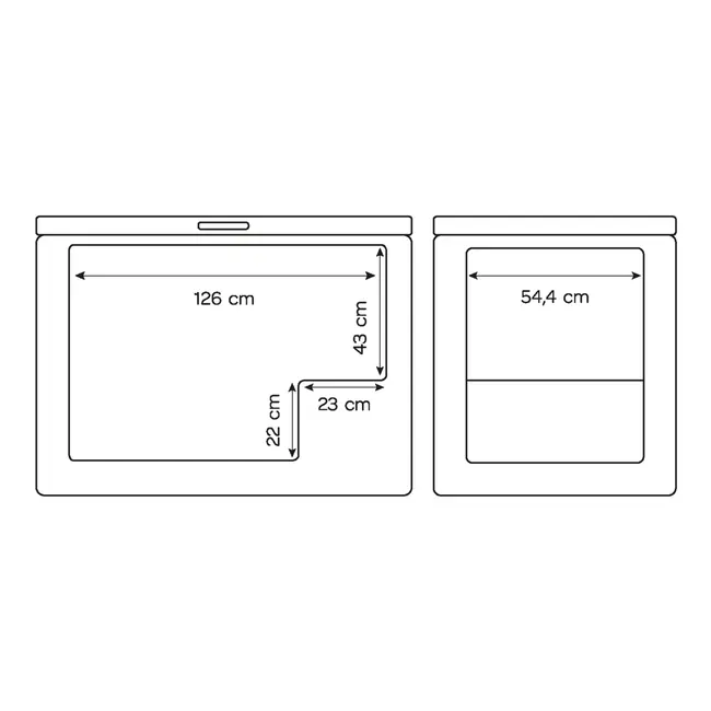 Inventum VK1422W | Vrieskist | 418 L | Wit