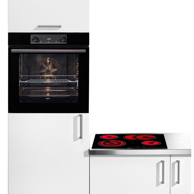 Gorenje Black Pacific inbouw oven met keramische kookplaat set