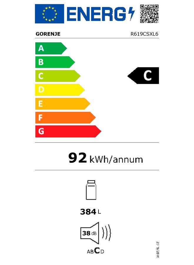 Gorenje R619CSXL6 | Koelkast | RVS