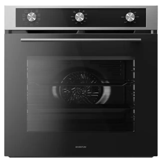 Inventum IOH6072RK | Inbouw oven | Zwart RVS | 60 cm | 72 liter