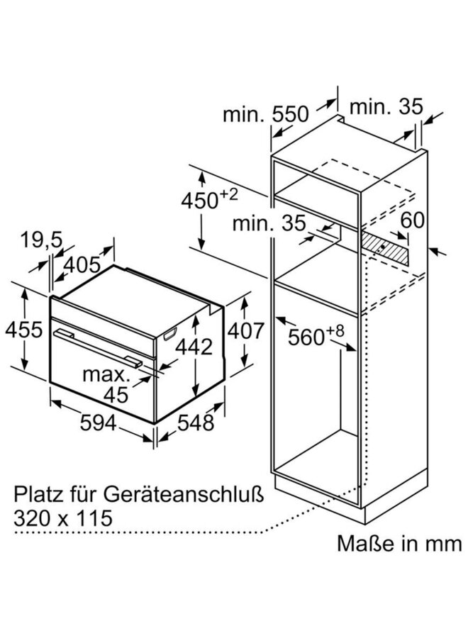 Bosch CSG636BS3 multifunctionele oven met stoomfunctie