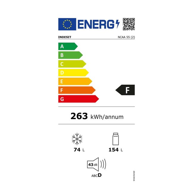 Indesit NCAA 55 koelvriescombinatie