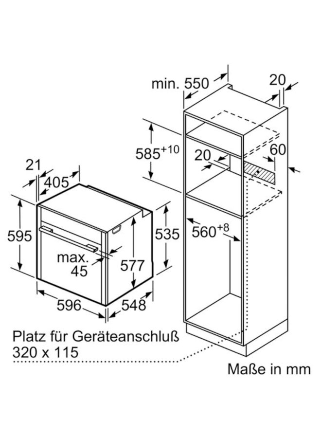 Neff B45CR20N0 inbouw oven Slide en Hide