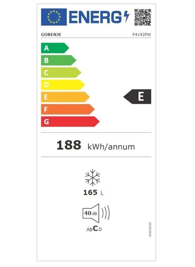 Gorenje F4142PW | Vrieskast | 165 Liter