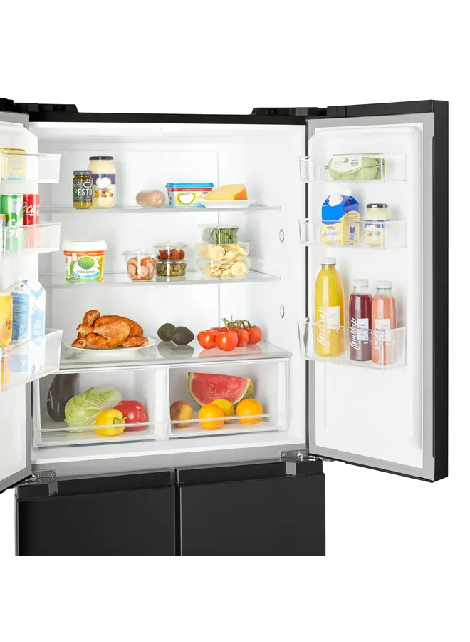Inventum SKV4178B Amerikaanse koelkast - 474 liter - 83,5 cm breed - Zwart