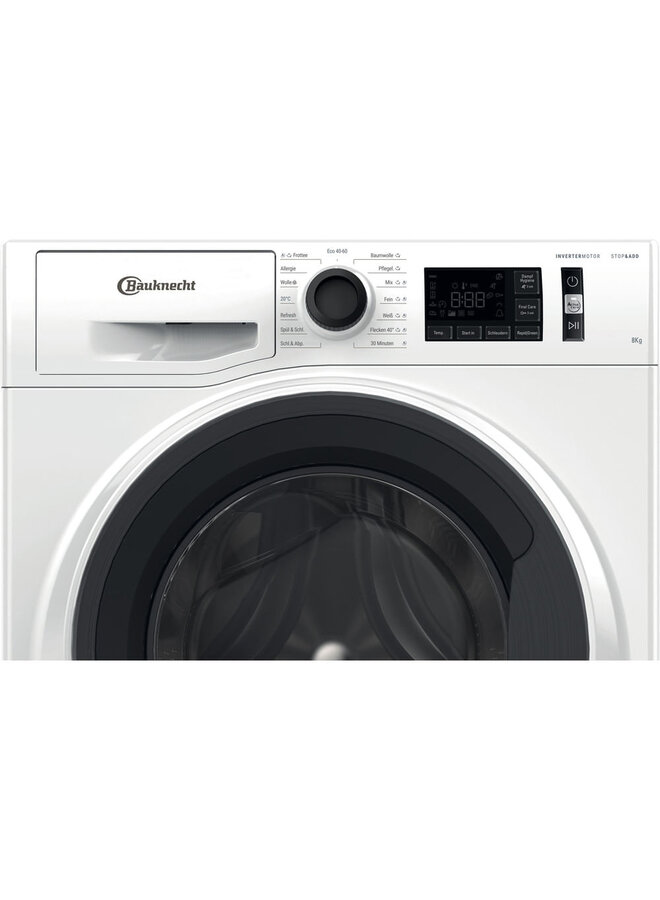 Bauknecht WM Elite 8FH A | Wasmachine | Label A | Stoom