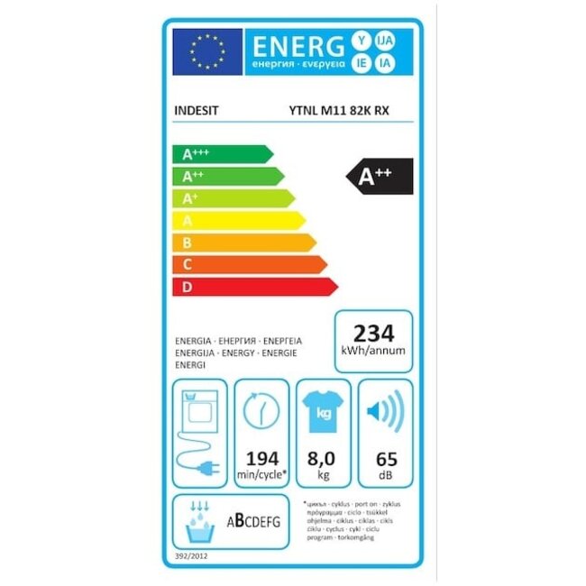 Indesit YTNL M11 82K RX warmtepompdroger A++
