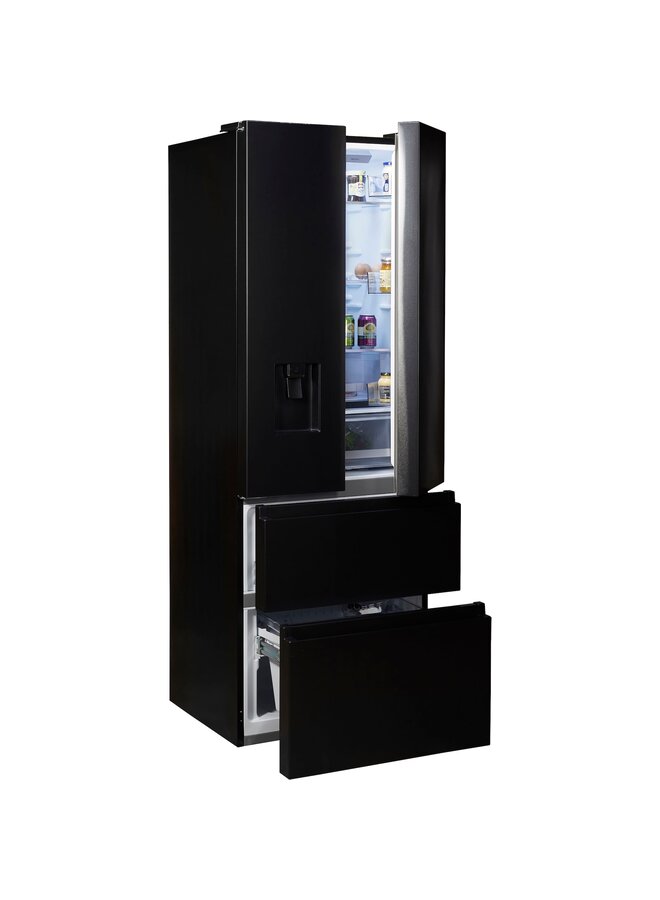 Hisense RF632N4WFE Amerikaanse koelkast | 70 cm | Zwart