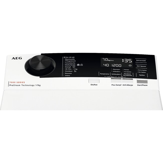 AEG LTR7C37STL bovenlader wasmachine 7 kg 1300 toeren ProSteam