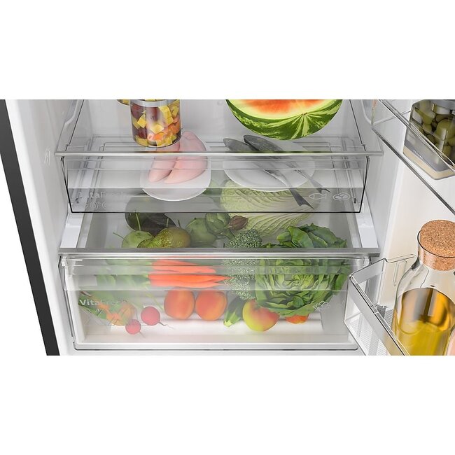 Bosch KGN49OXBT koelvriescombinatie XL model 70 cm Zwart