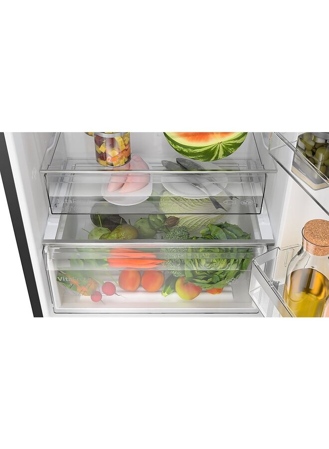 Bosch KGN49OXBT koelvriescombinatie XL model 70 cm Zwart